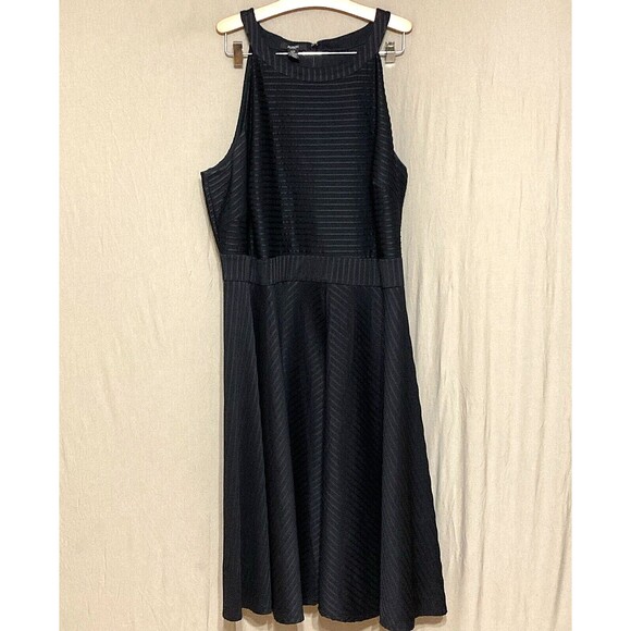 Alfani Dresses & Skirts - Alfani black ribbed halter style dress 20W EUC